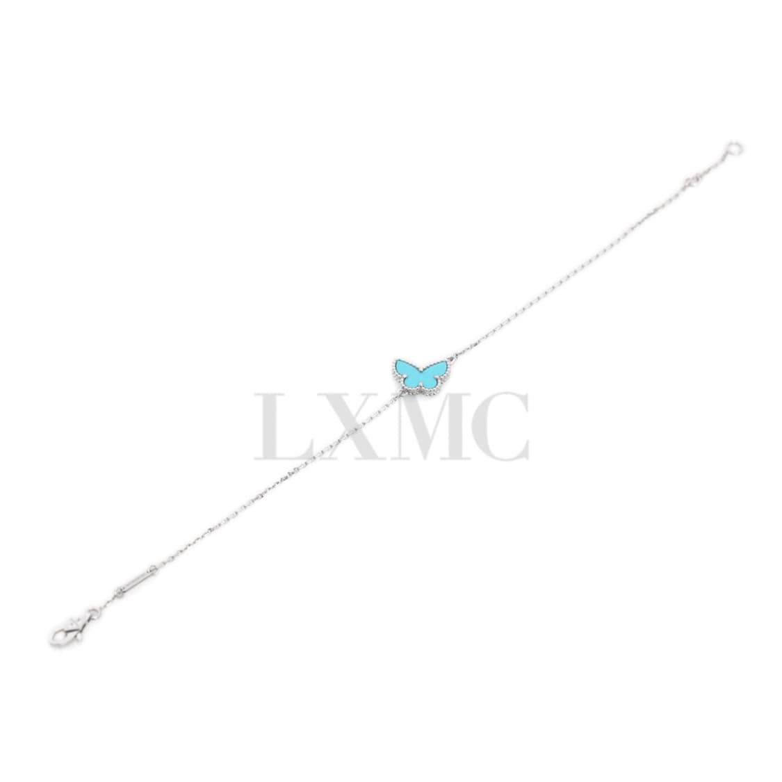 반클리프아펠 터콰이즈 버터플라이 팔찌 화이트골드 나비 브레이슬릿 상품이미지6