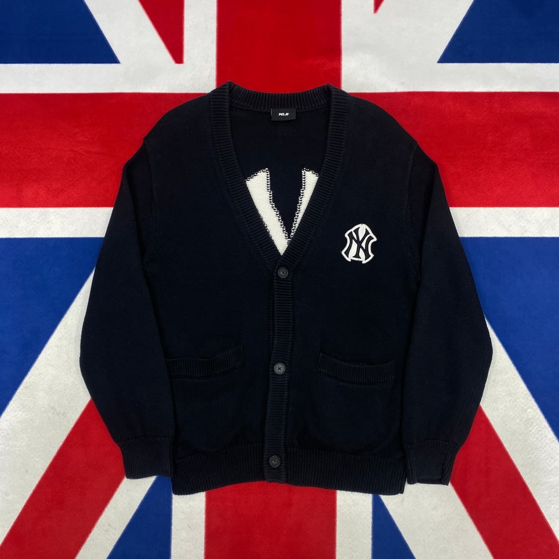 MLB 뉴욕양키즈 가디건 S 실측 M  상품이미지1