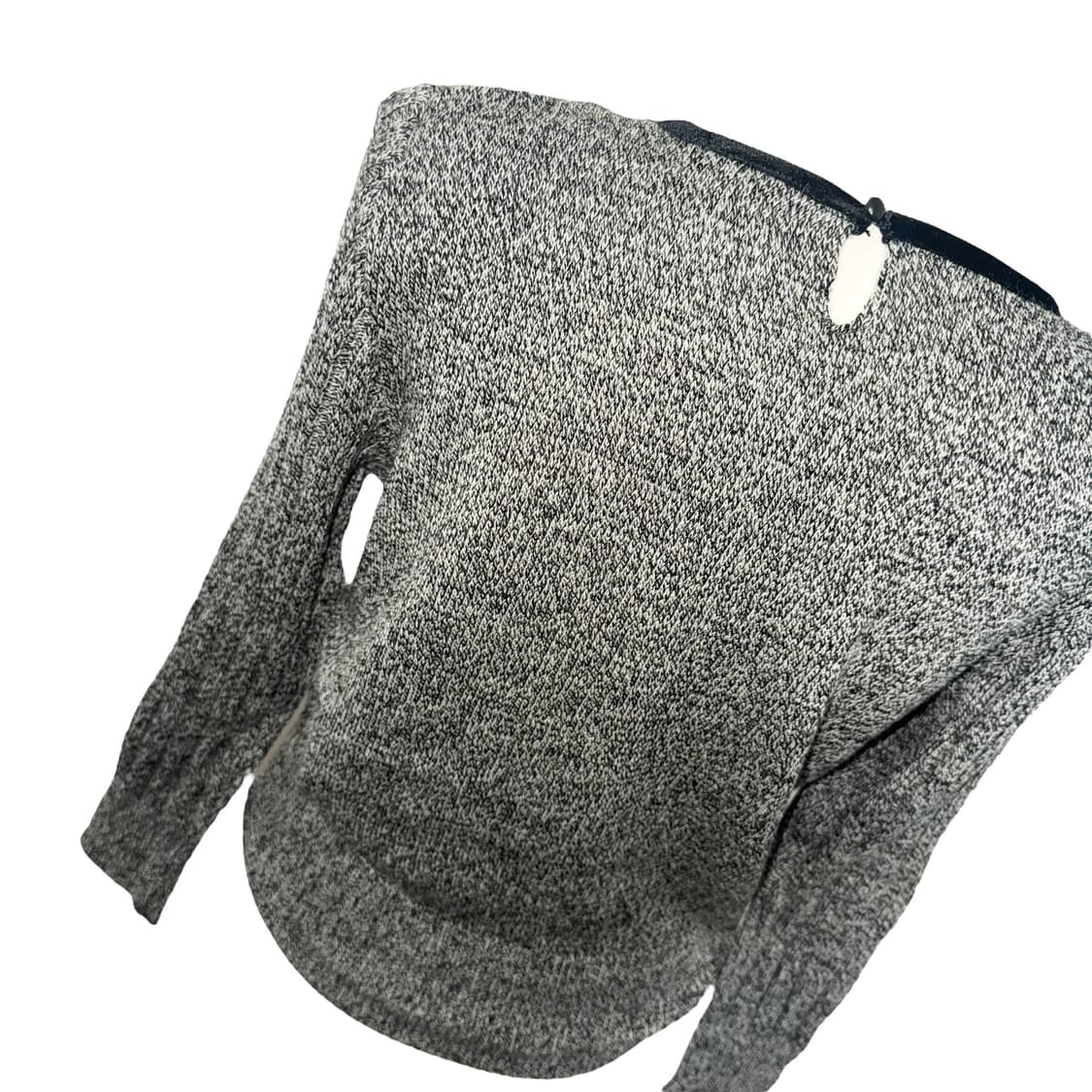 Delicate Grey Ribbon Knit Top 상품이미지7