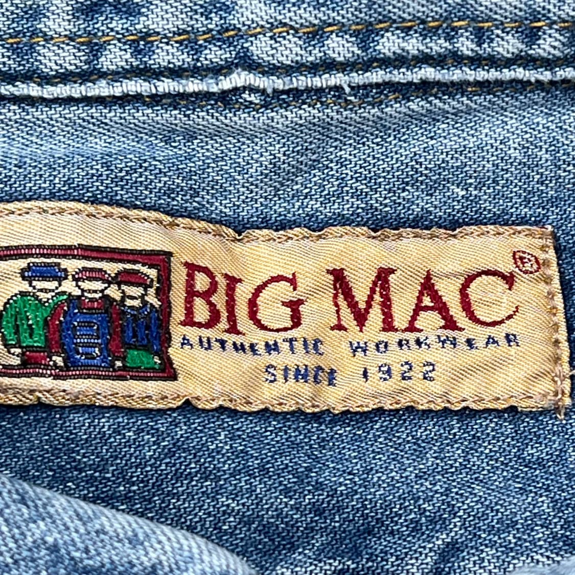 빅맥 워크 데님셔츠 s10414 상품이미지6