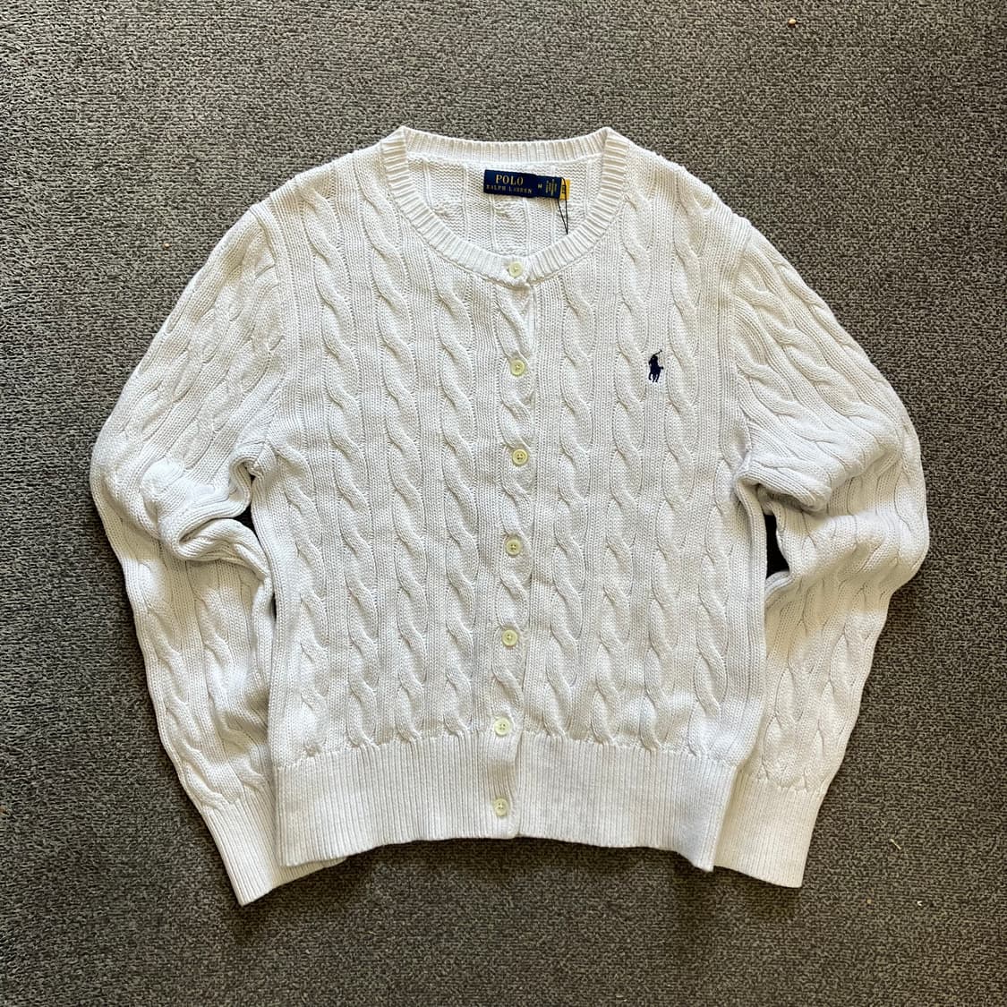 326 폴로 꽈배기 케이블 니트 가디건 상품이미지2