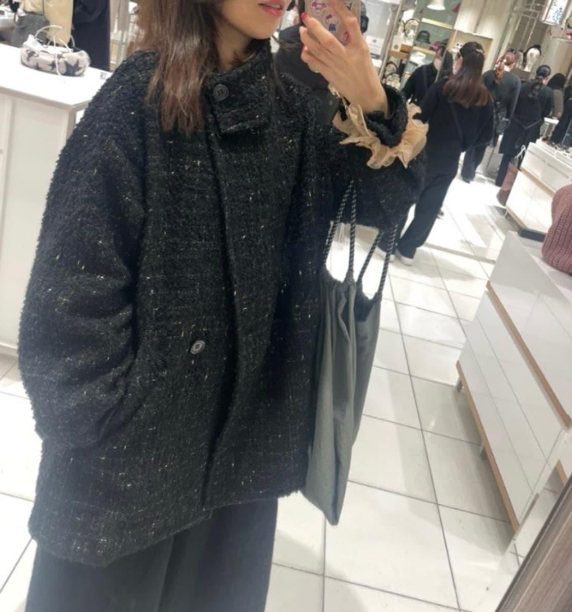 저널스탠다드 트위드 코트 (italy 원단/made in japan) 상품이미지5