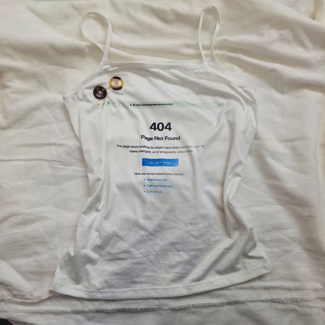 404 not found sleeveless 나시 y2k 상품이미지1