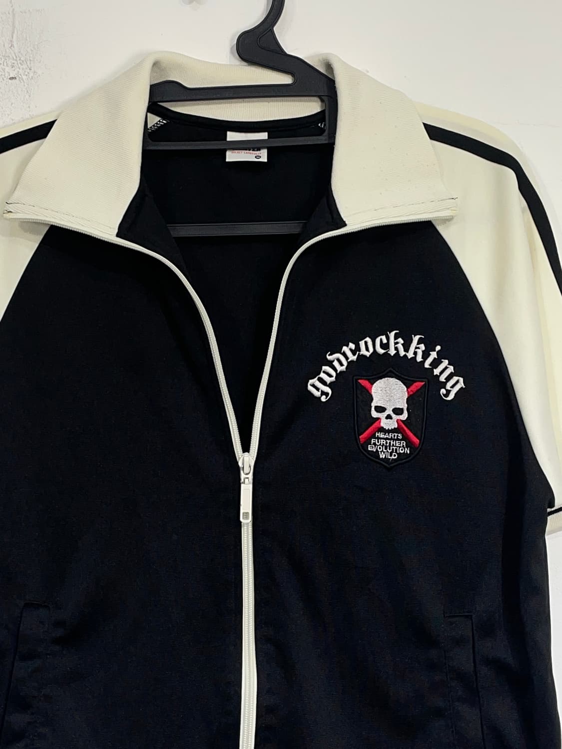 Jpn 일본빈티지 해골 펑크 집업 하프 반팔 져지 상품이미지7