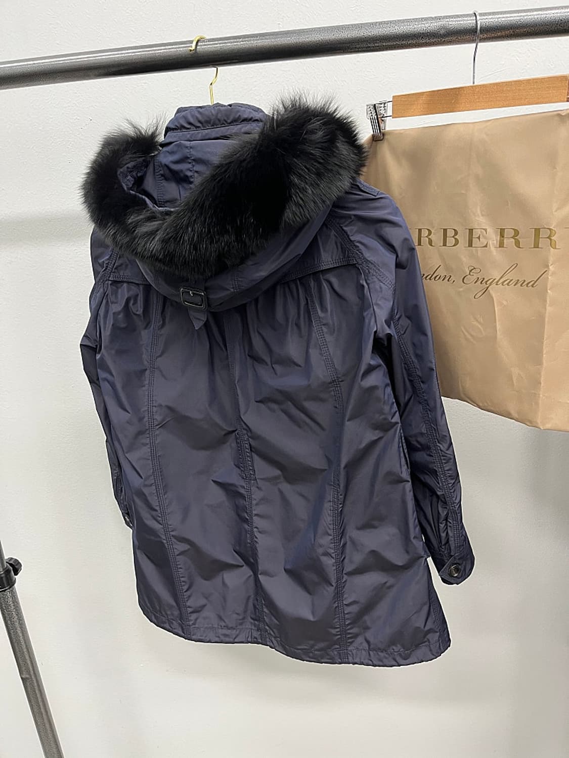 여) 버버리 폭스퍼 야상 사파리 상품이미지6