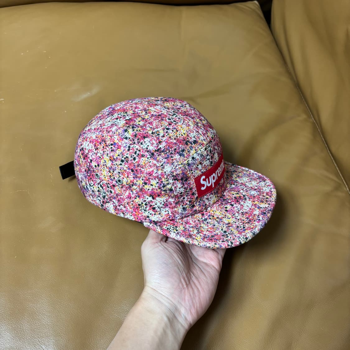 슈프림 캠프캡 모자 박스로고 리버티 스프레이 핑크 상품이미지3