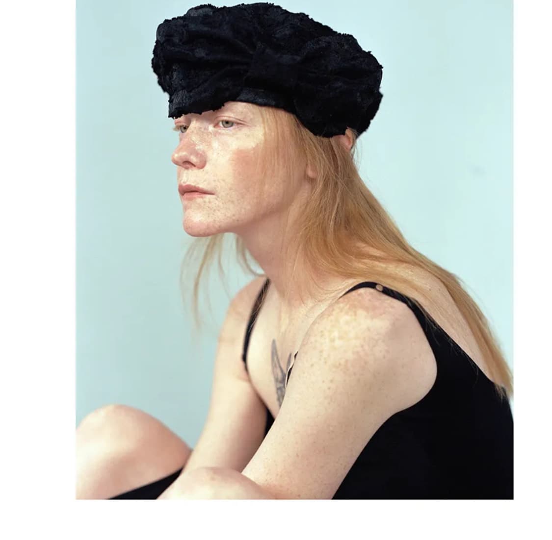 어썸니즈 모자 > BOWL BERET_RIBBON_CLOUD BLACK 상품이미지3