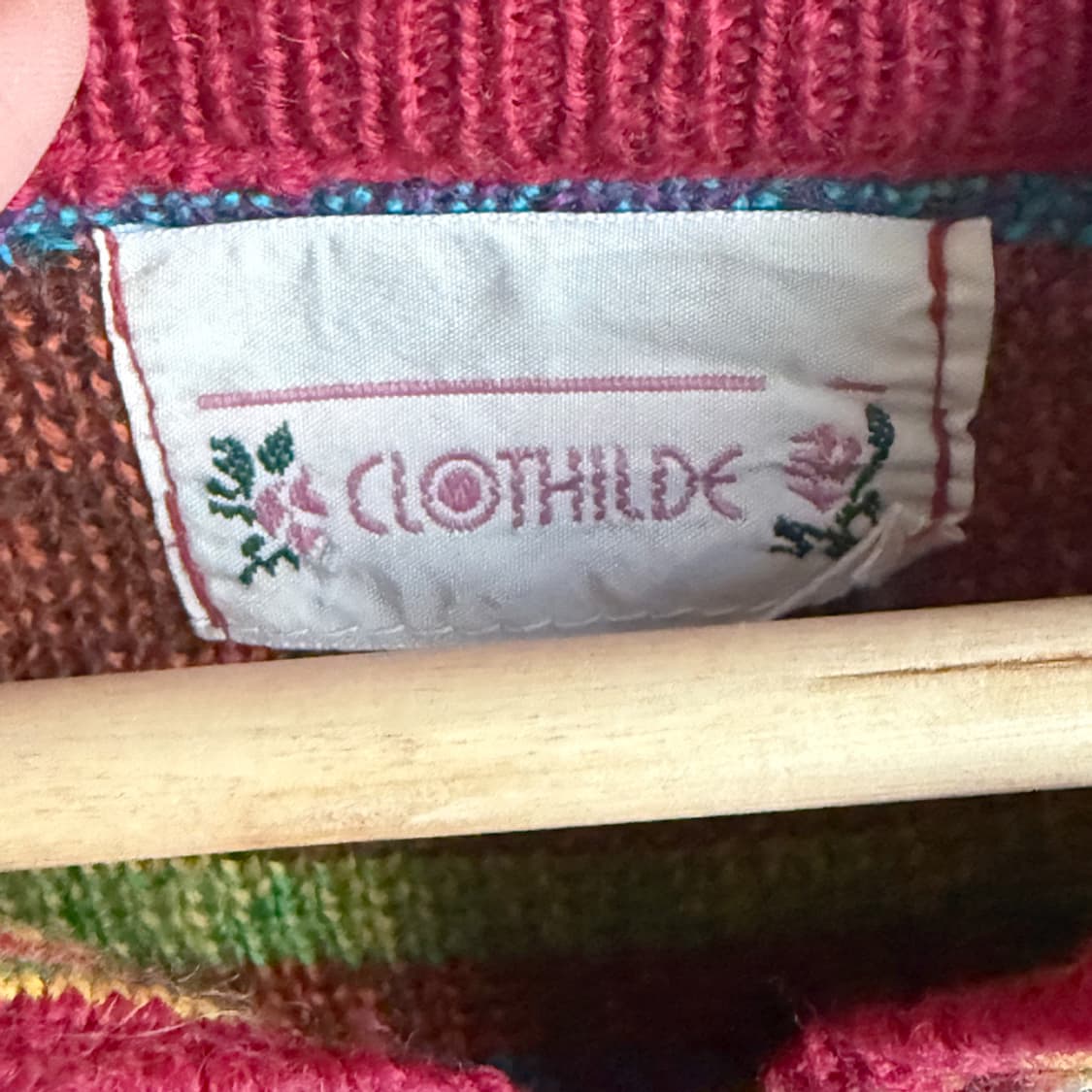 손자수 꽃 니트 상품이미지4