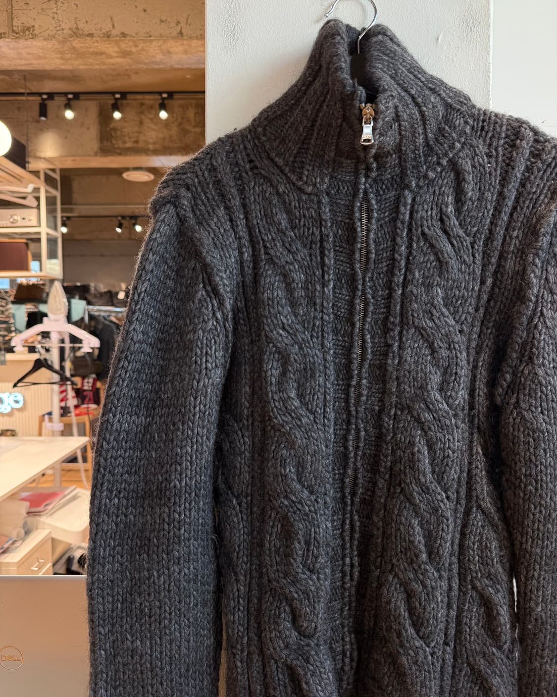 돌체앤가바나 차콜 알파카울 집업 니트  상품이미지4