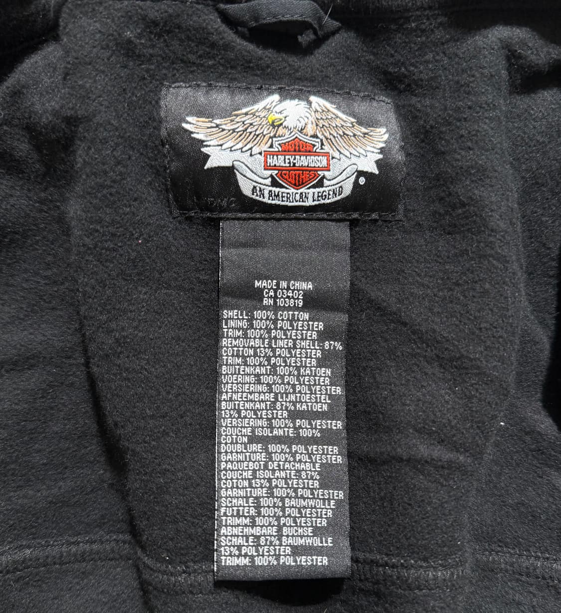 할리데이비슨 모터사이클 레이싱 후드 자켓 상품이미지8
