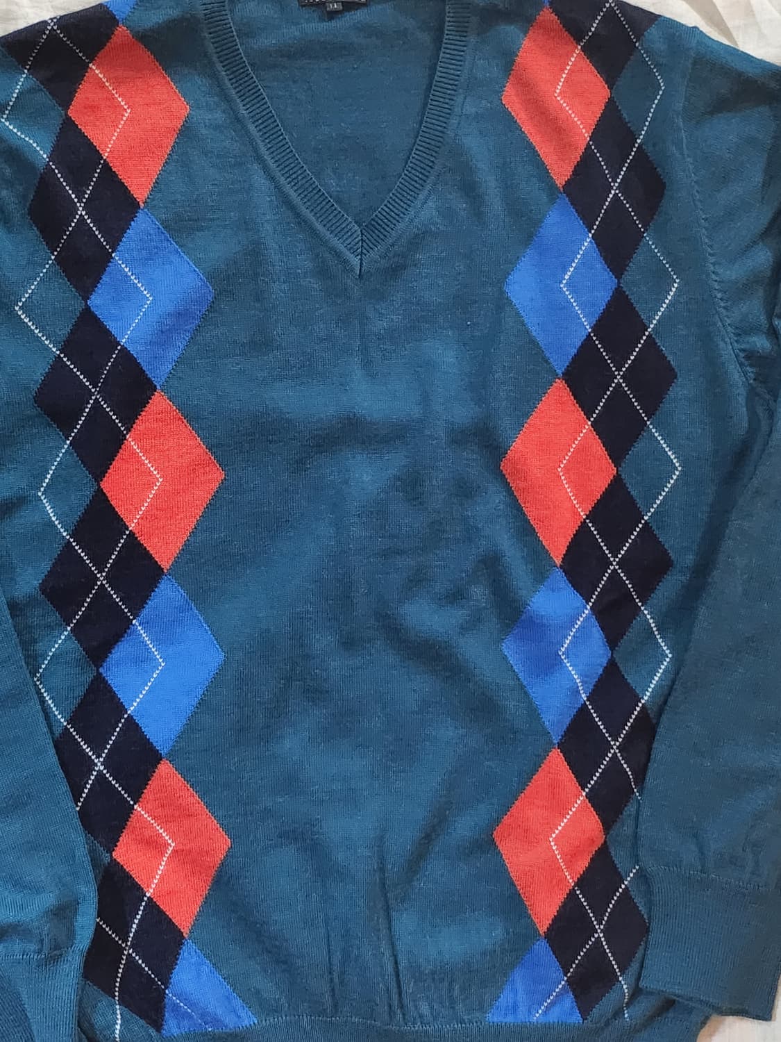 아가일 니트 얇은니트 상품이미지2