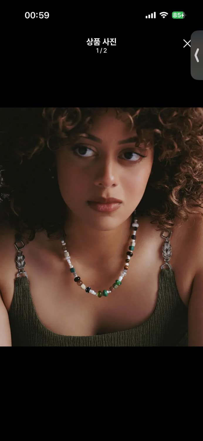 에씰미 HANDMADE GREEN MUSHROOM NECKLACE 상품이미지1