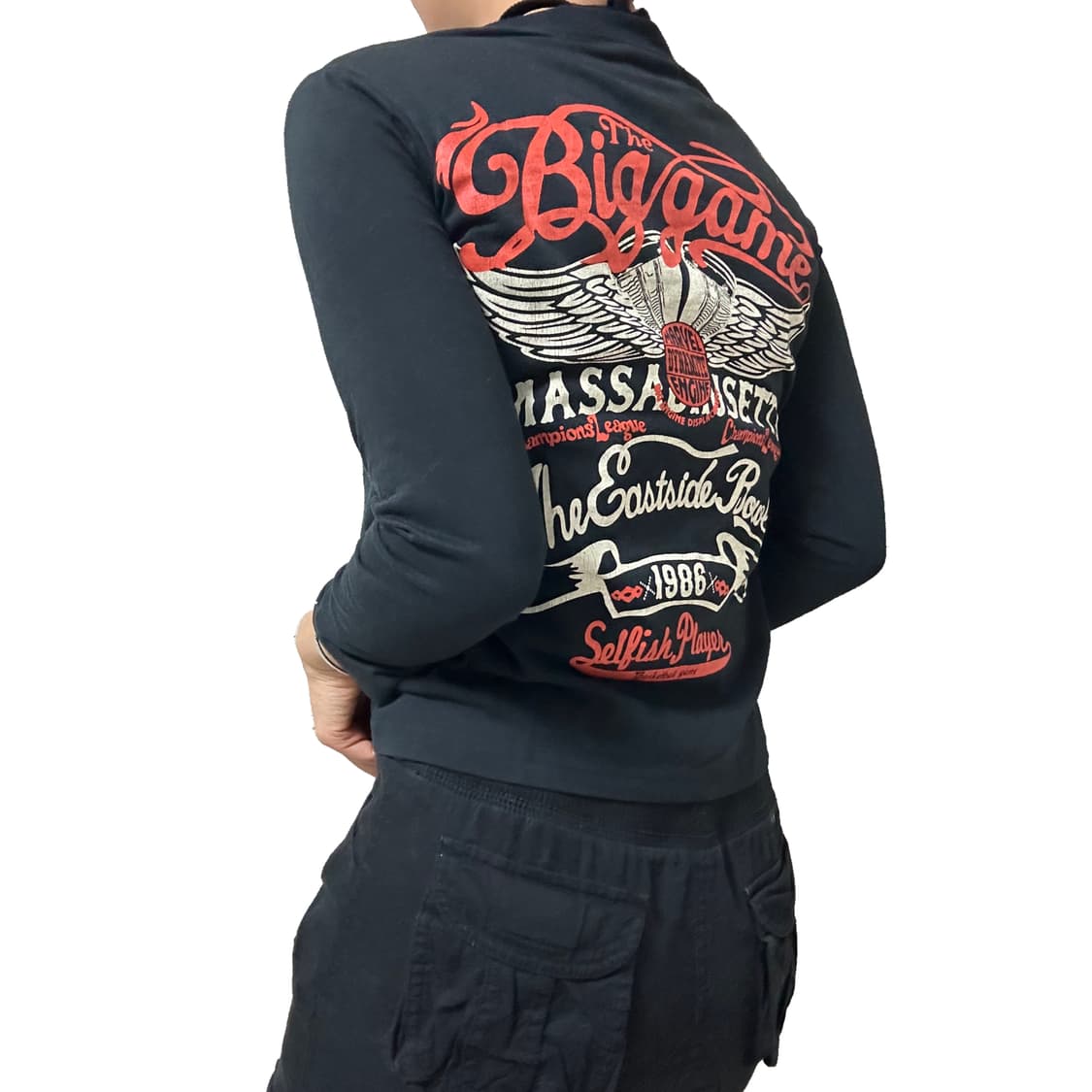 블랙 펑크 티셔츠 상품이미지1