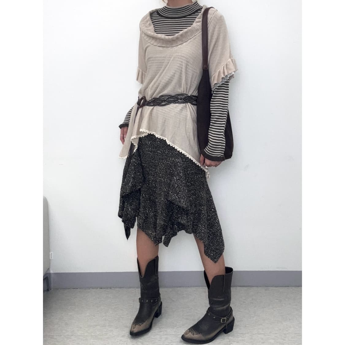 빈티지 울 스커트 상품이미지1