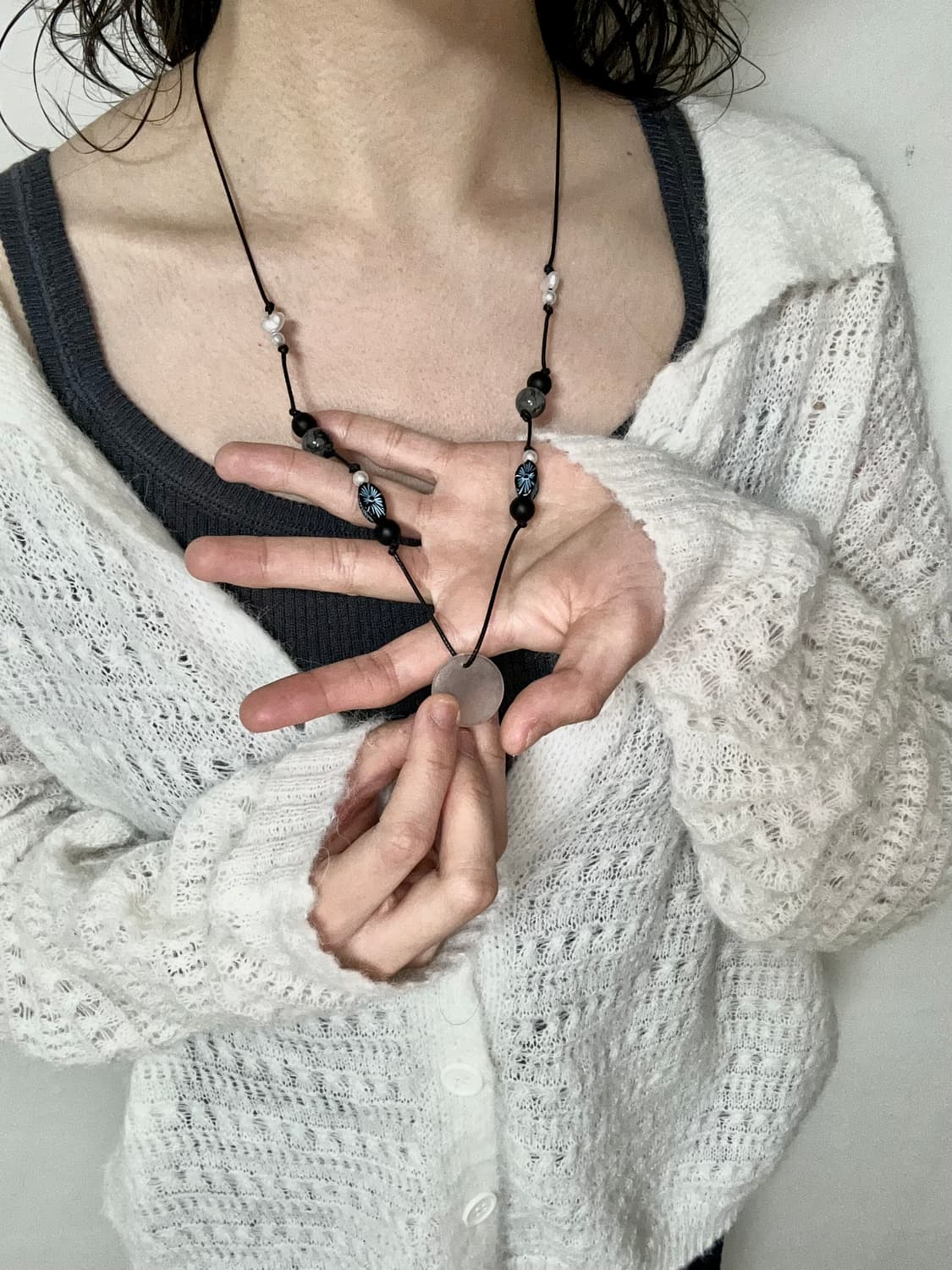 [핸드메이드] • 목걸이 • 너와 사색 상품이미지3