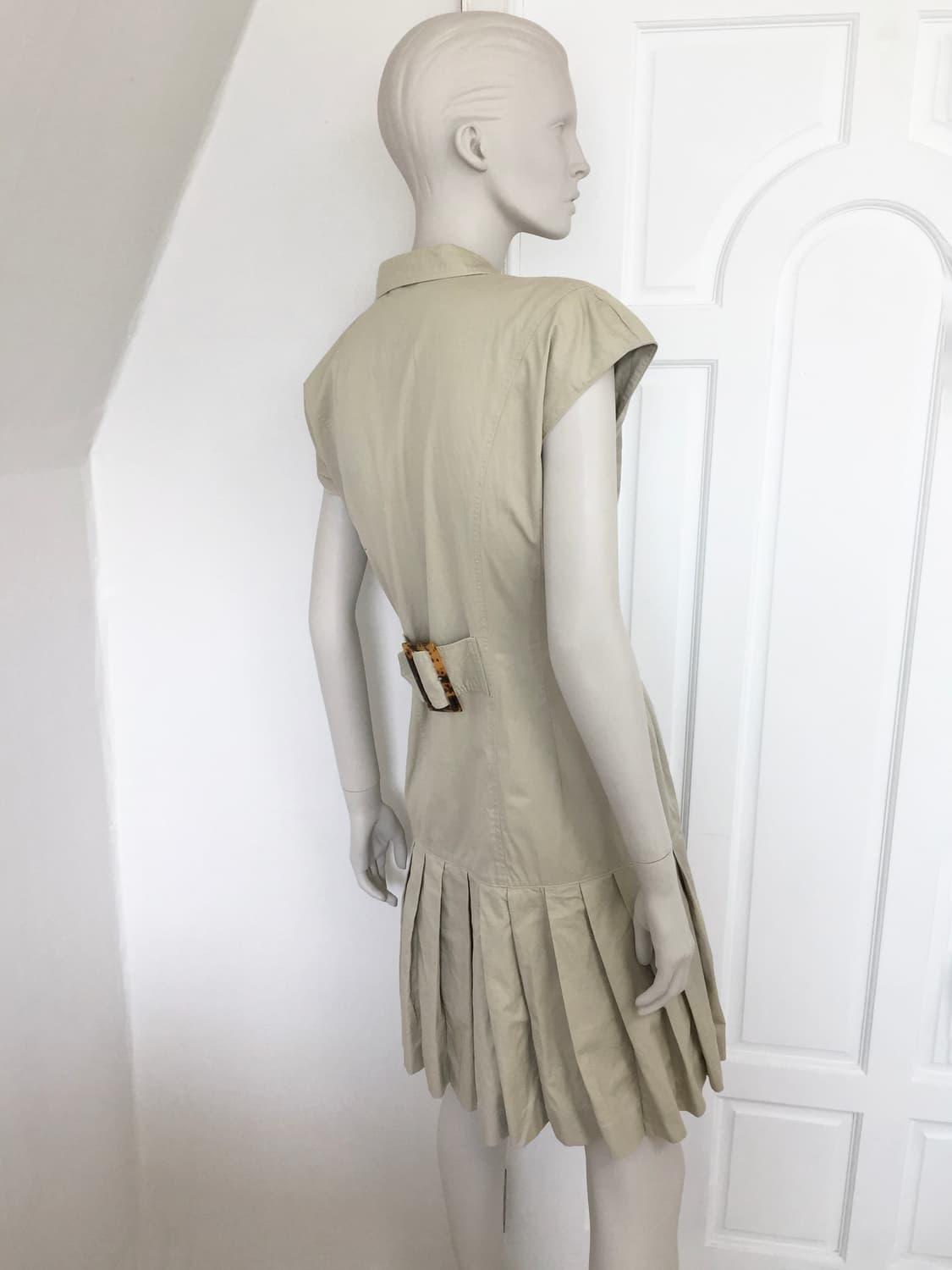 Trench Beige pleats dress  상품이미지3