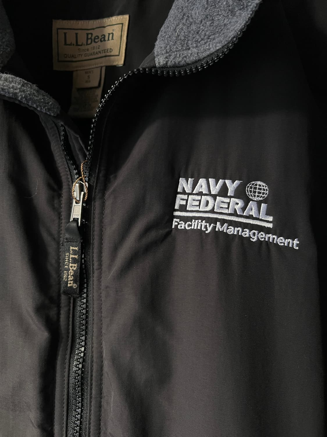 [S]엘엘빈 USA 플리스 라이닝 블랙 웜업 자켓 상품이미지3