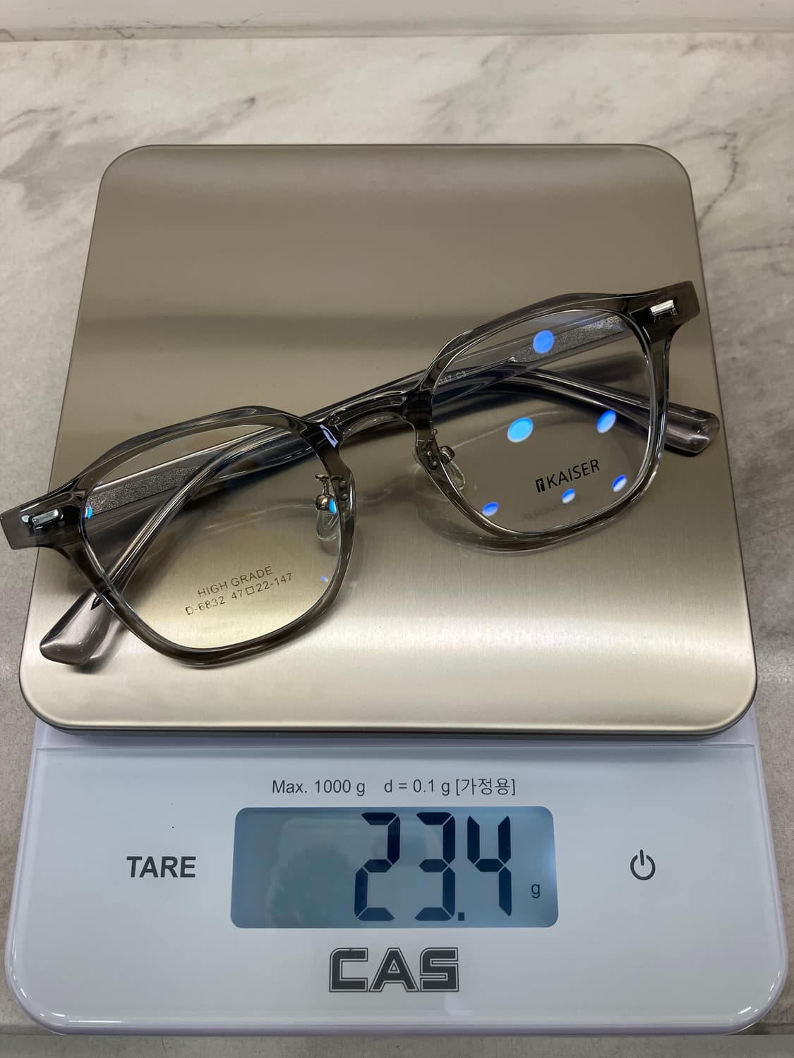 B79 KS 투명 그레이 웰링턴 뿔테 안경6832 상품이미지8