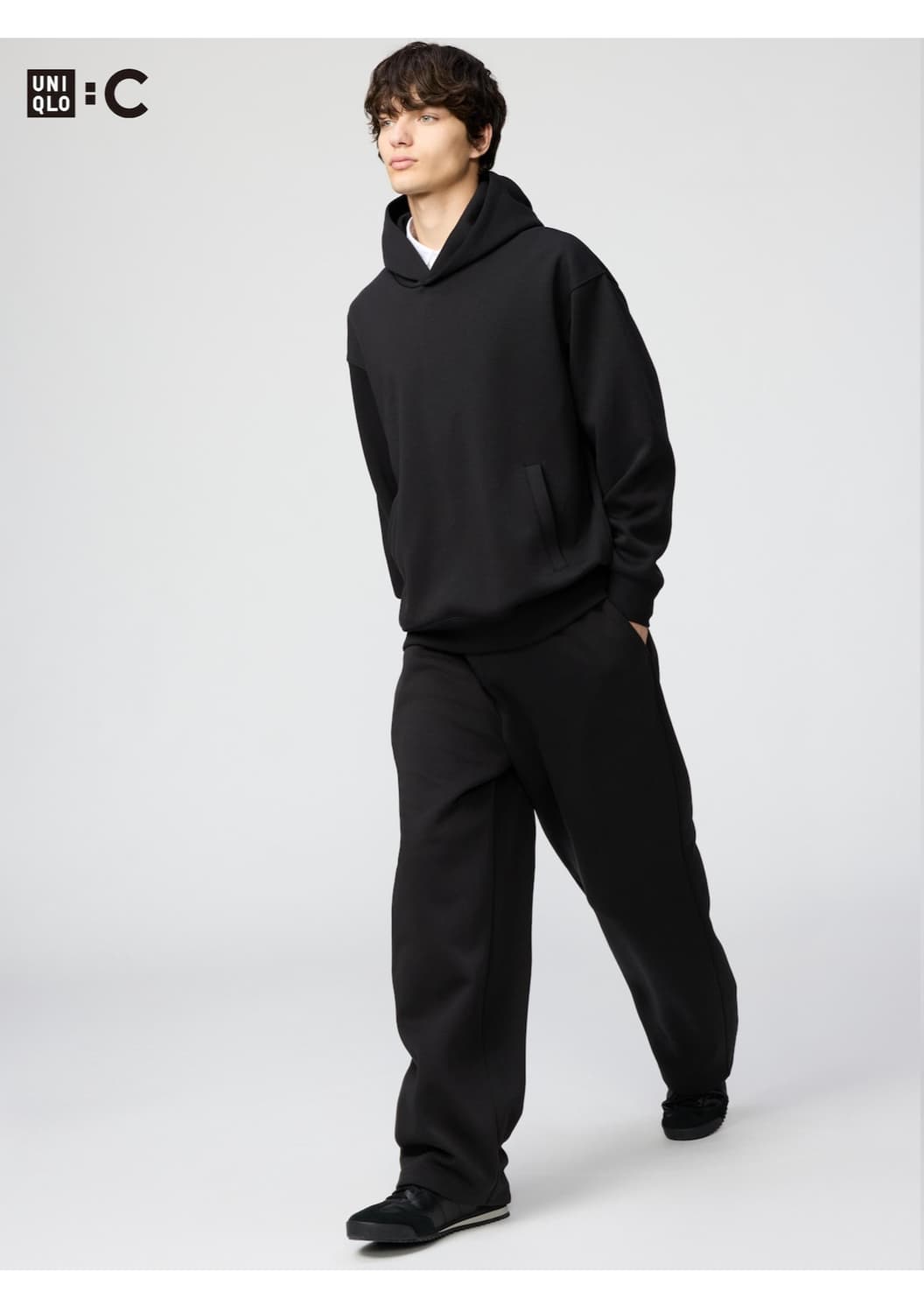 (S) 유니클로C 스웨트팬츠 스웻팬츠 블랙  상품이미지1