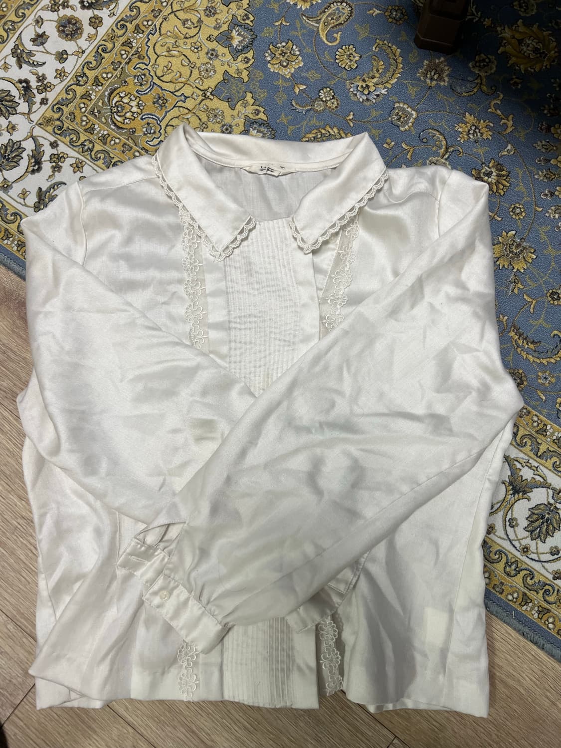 빈티지 화이트 블라우스 Free 상품이미지3