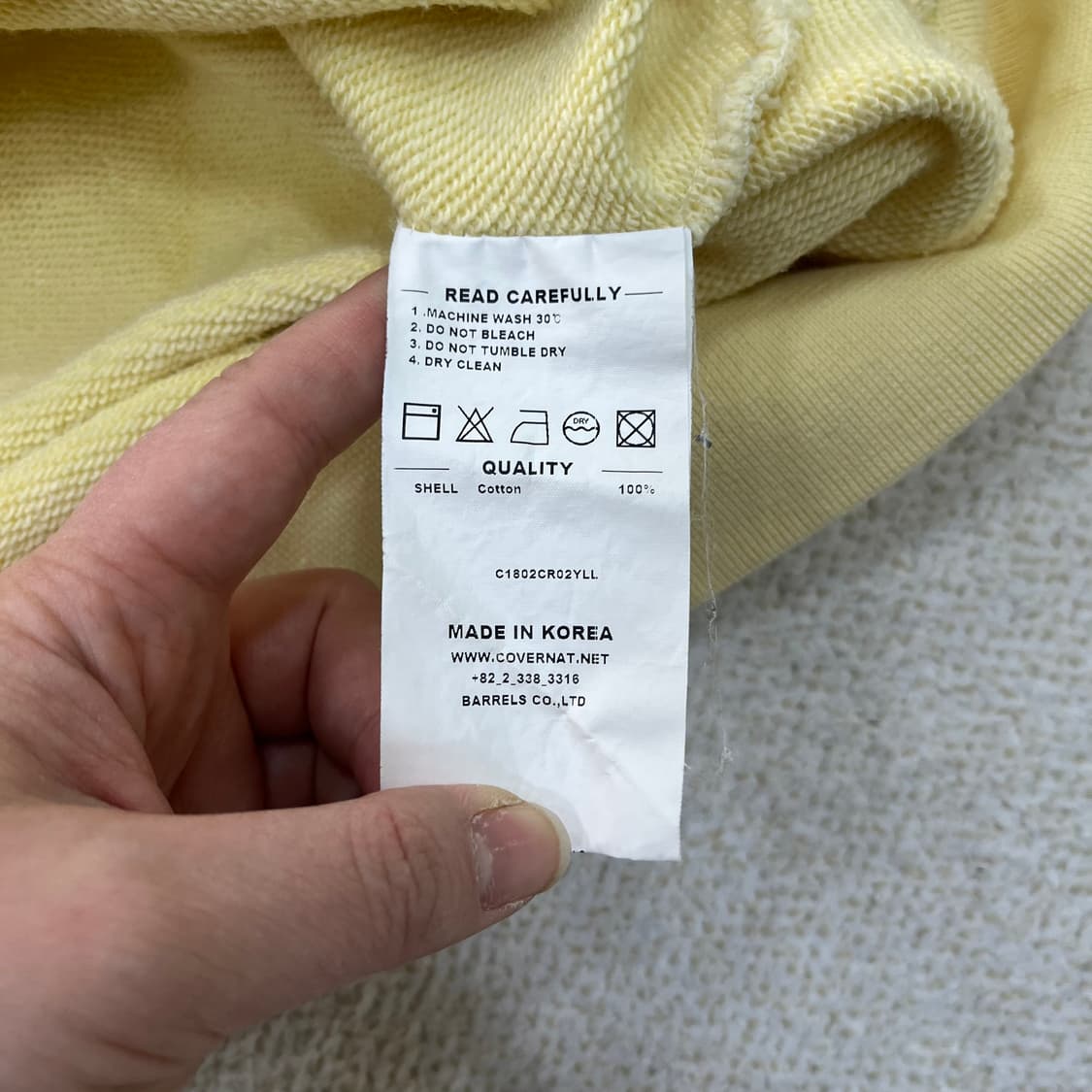 L 커버낫 빅로고 긴팔 맨투맨 0312M1 상품이미지3