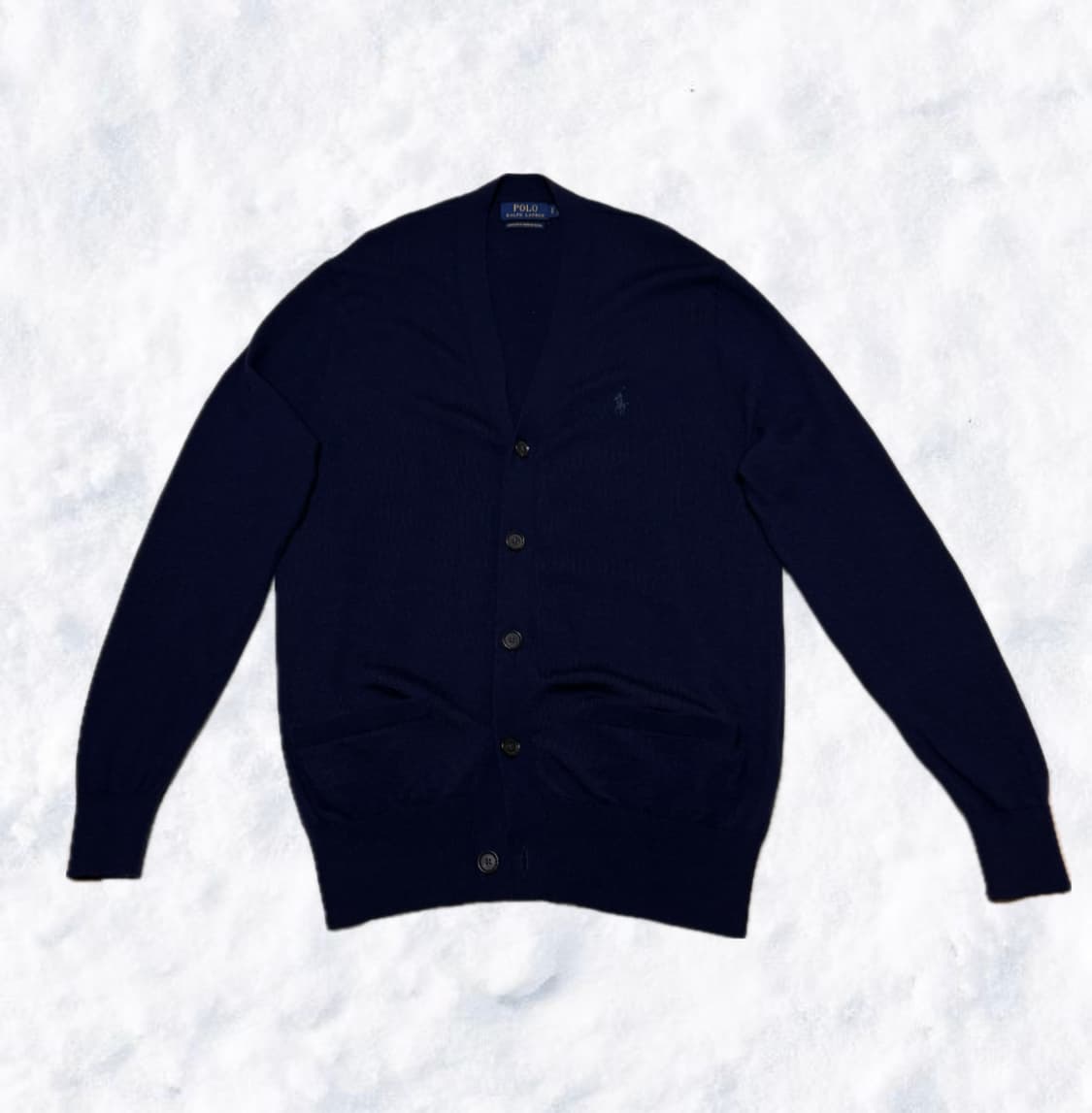 폴로 랄프로렌 네이비 메리노 울 가디건 상품이미지1
