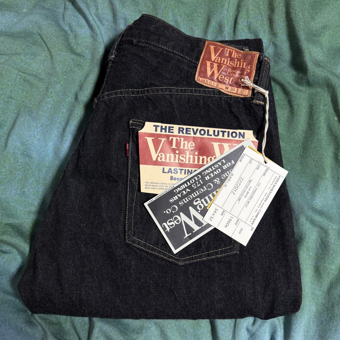 [34, 새상품]프리휠러스 Lot.601B 베니싱웨스트 데님 팬츠 상품이미지5