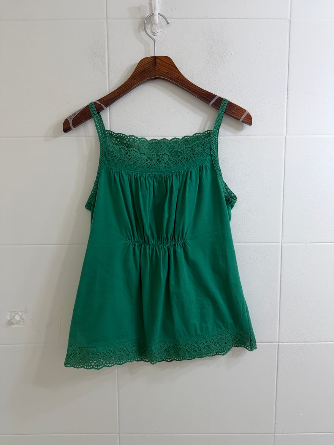 (상의 세트) 할리데이비슨 컬러 배색 반집업 반팔 + 그린 레이스 나시 상품이미지7