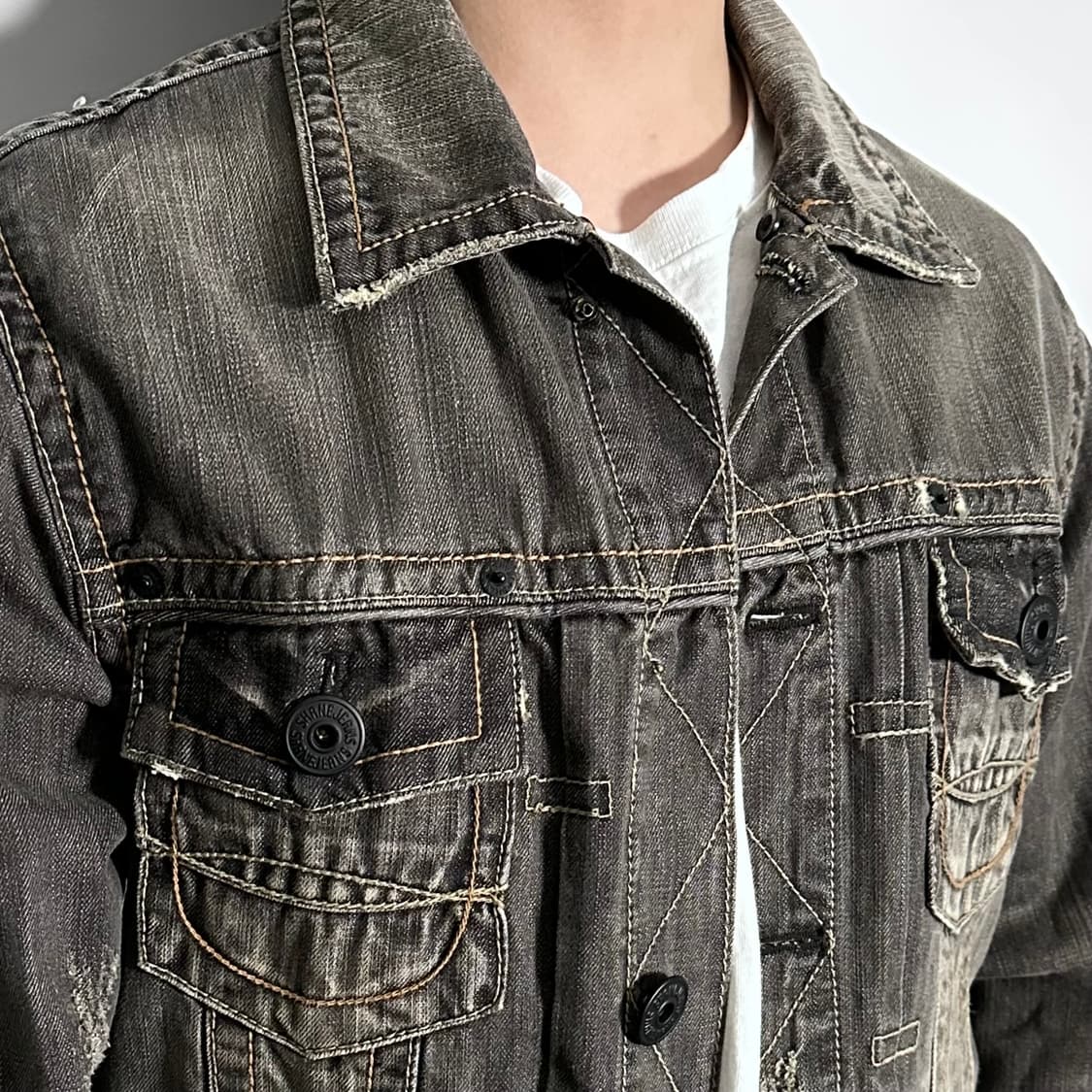 웨스턴 셰인 디트로이트 워시드 데님자켓 (on.569)   상품이미지5