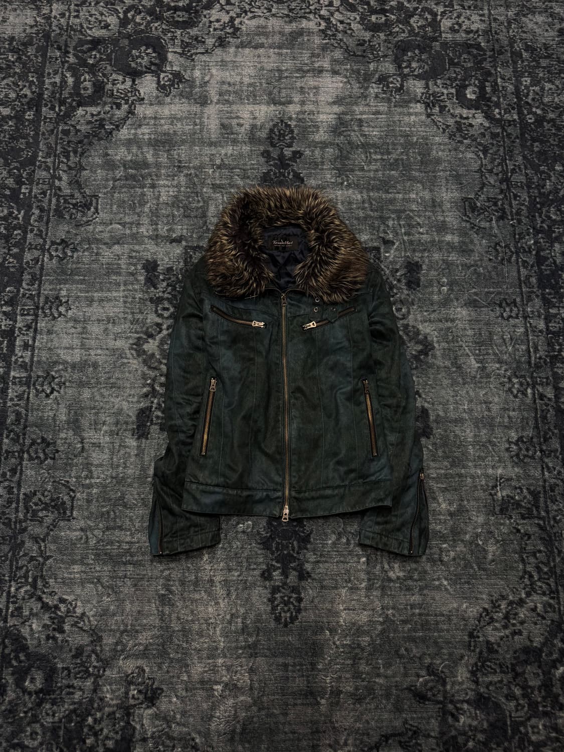 Tornado mart 00s archive dark blue fur j 상품이미지1