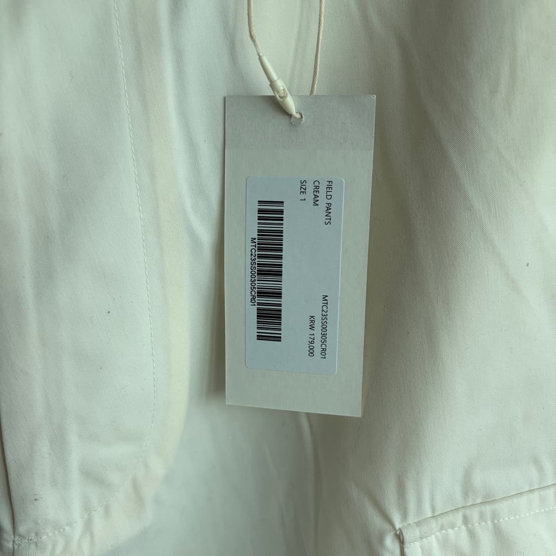 [새상품]마티스 더 큐레이터 필드팬츠 크림 1size 상품이미지2