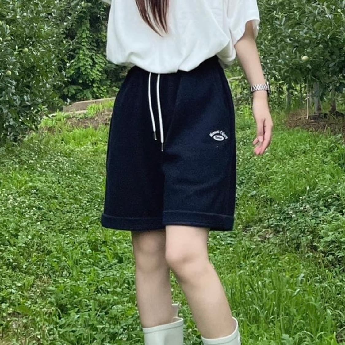 밴딩 하프팬츠 상품이미지1