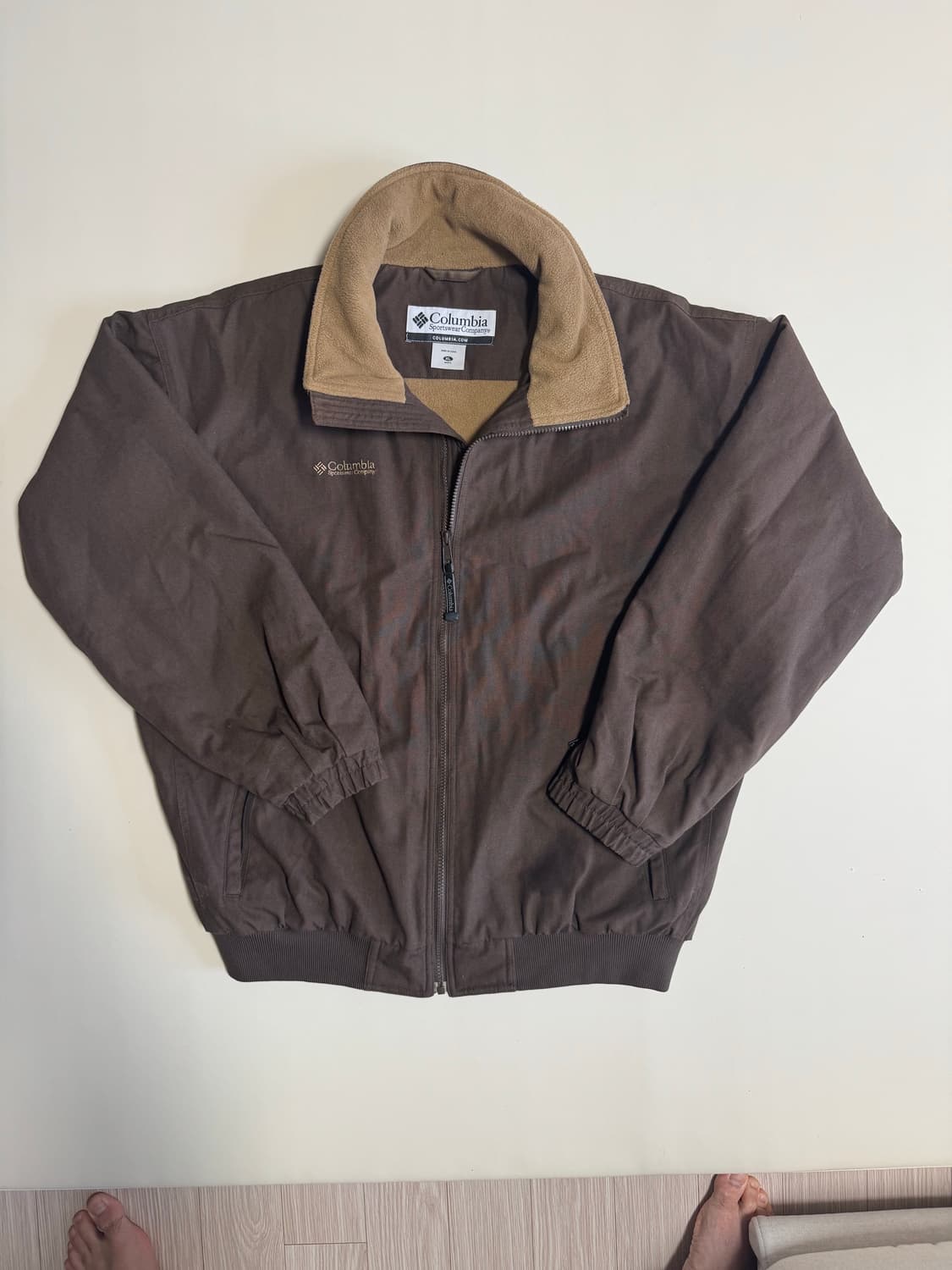 (XL) 컬럼비아 갈색 봄버 자켓 상품이미지1