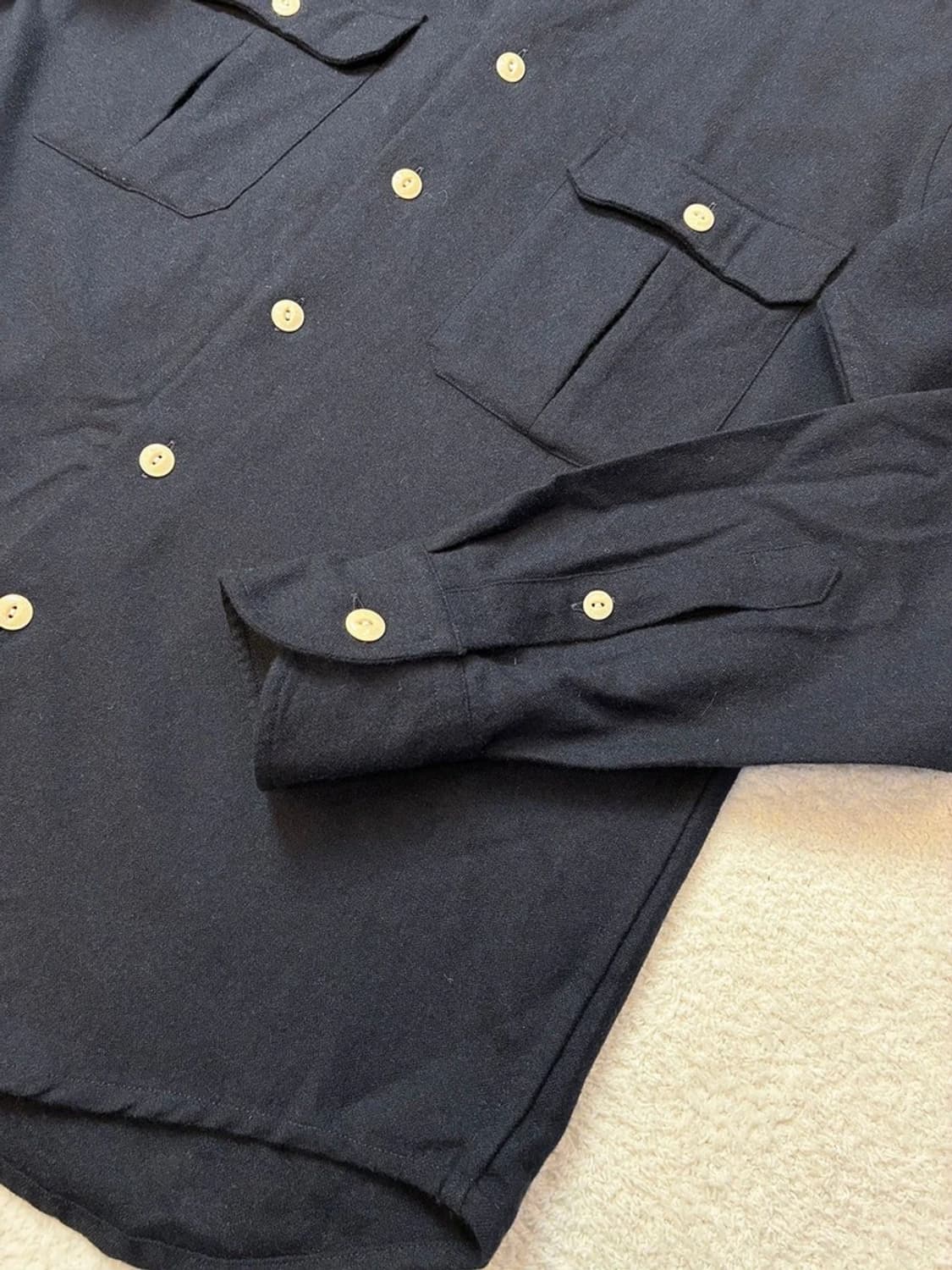 드레익스 잉글랜드 울 솔리드 투 포켓 셔츠 PN5819 상품이미지3