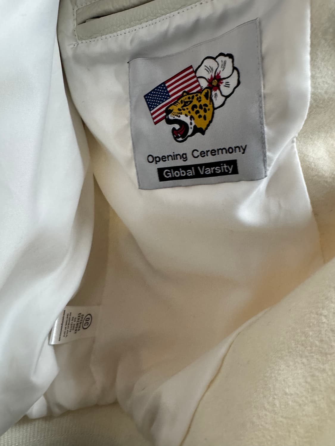 오프닝세러모니 빈티지 레더 바시티 자켓XS(M) 상품이미지7