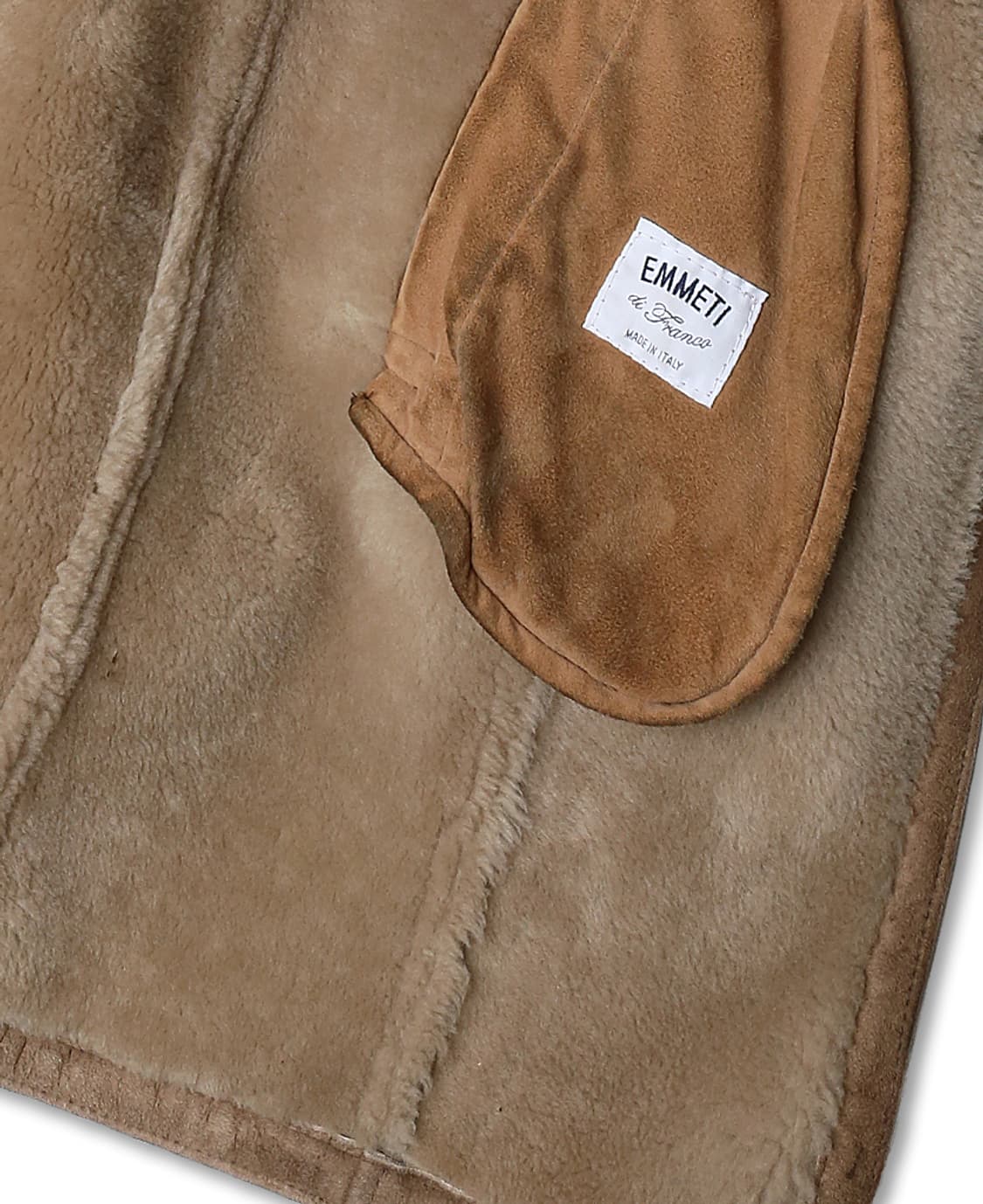 엠메띠 [Emmeti] 양가죽 스웨이드 오리지널 무스탕 롱 코트 상품이미지7