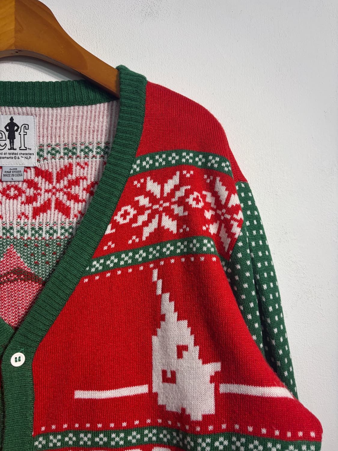 [L] U.S.A. 크리스마스 어글리니트 가디건 어글리스웨터 상품이미지4