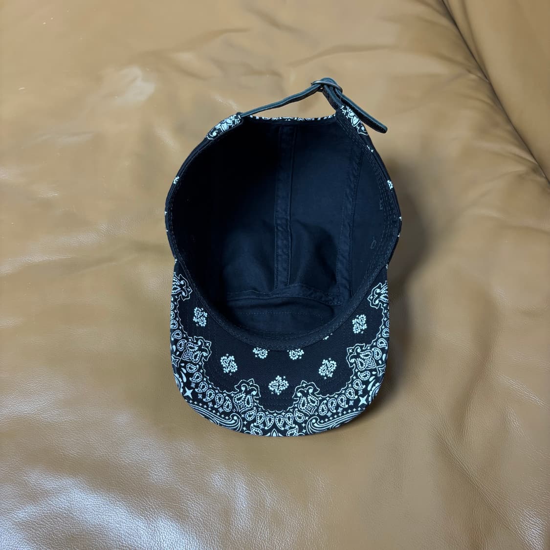 Supreme 슈프림 반다나 블랙 캠프캡 모자 Bandana Black 상품이미지6
