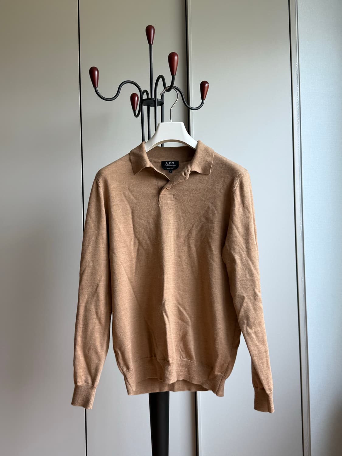 [M] A.P.C. Collar Sweater Beige 상품이미지2