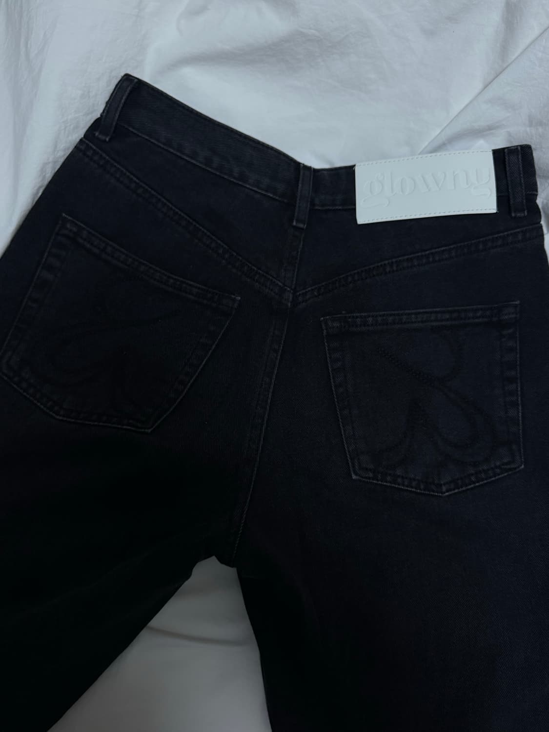 글로니 93 mid rise loose fit 블랙진 상품이미지4