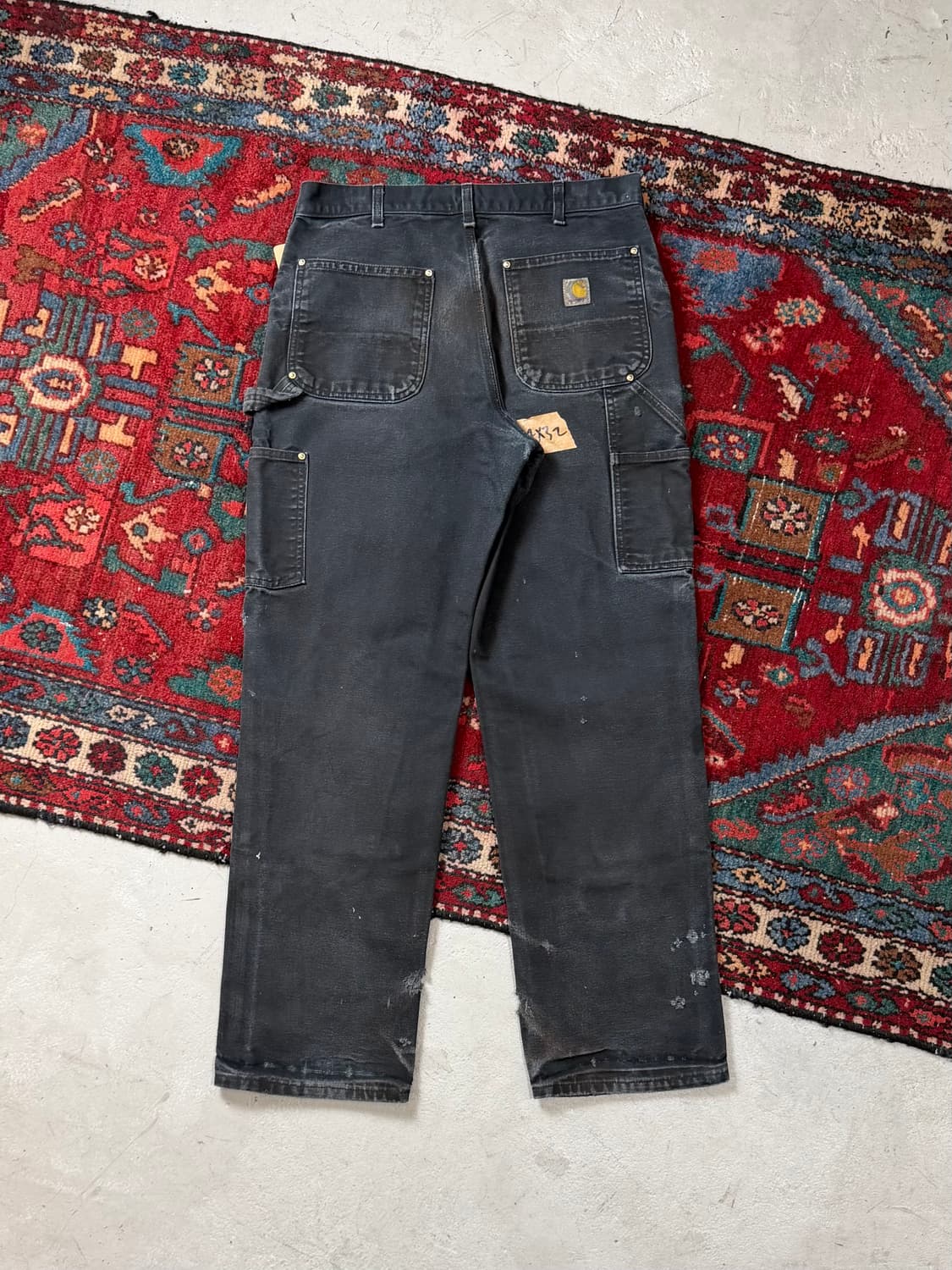 OG 칼하트 더블니 블랙 칼하트 B01 썩블니 상품이미지4