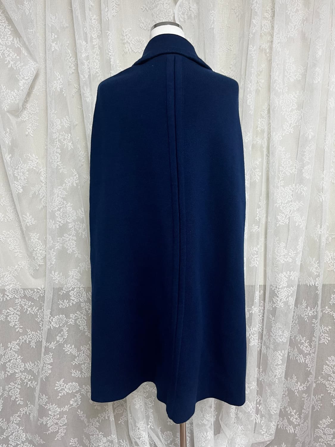 F) 소니아리키엘 케이프 코트 네이비 상품이미지3