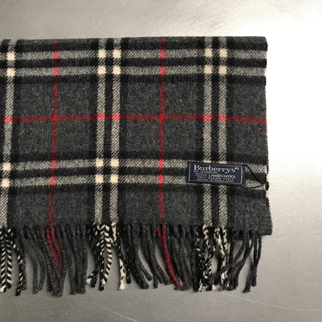 버버리 정품 램스울 머플러 다크그레이 상품이미지2