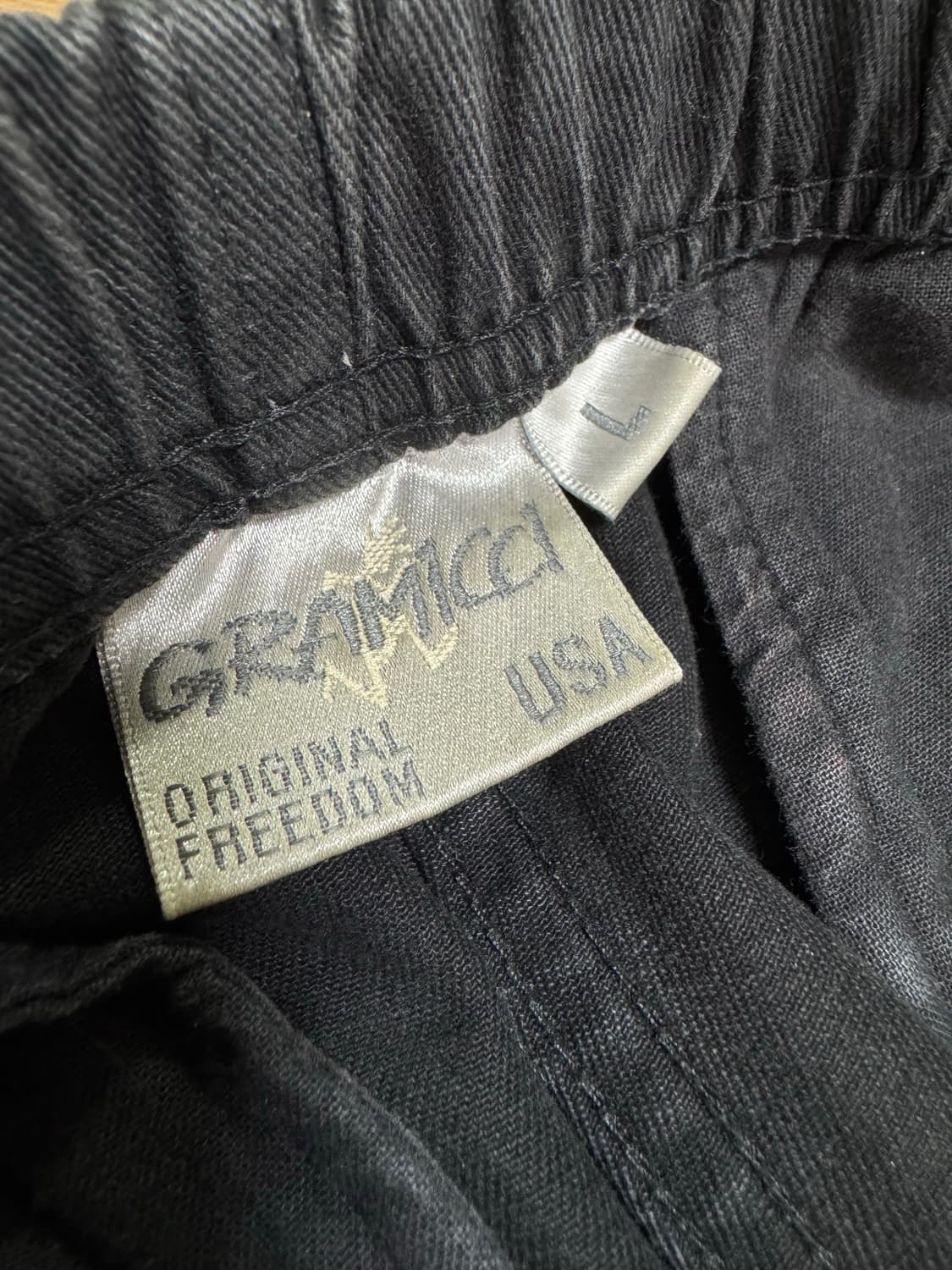 [L]그라미치 루즈 테이퍼드 팬츠 블랙 상품이미지4