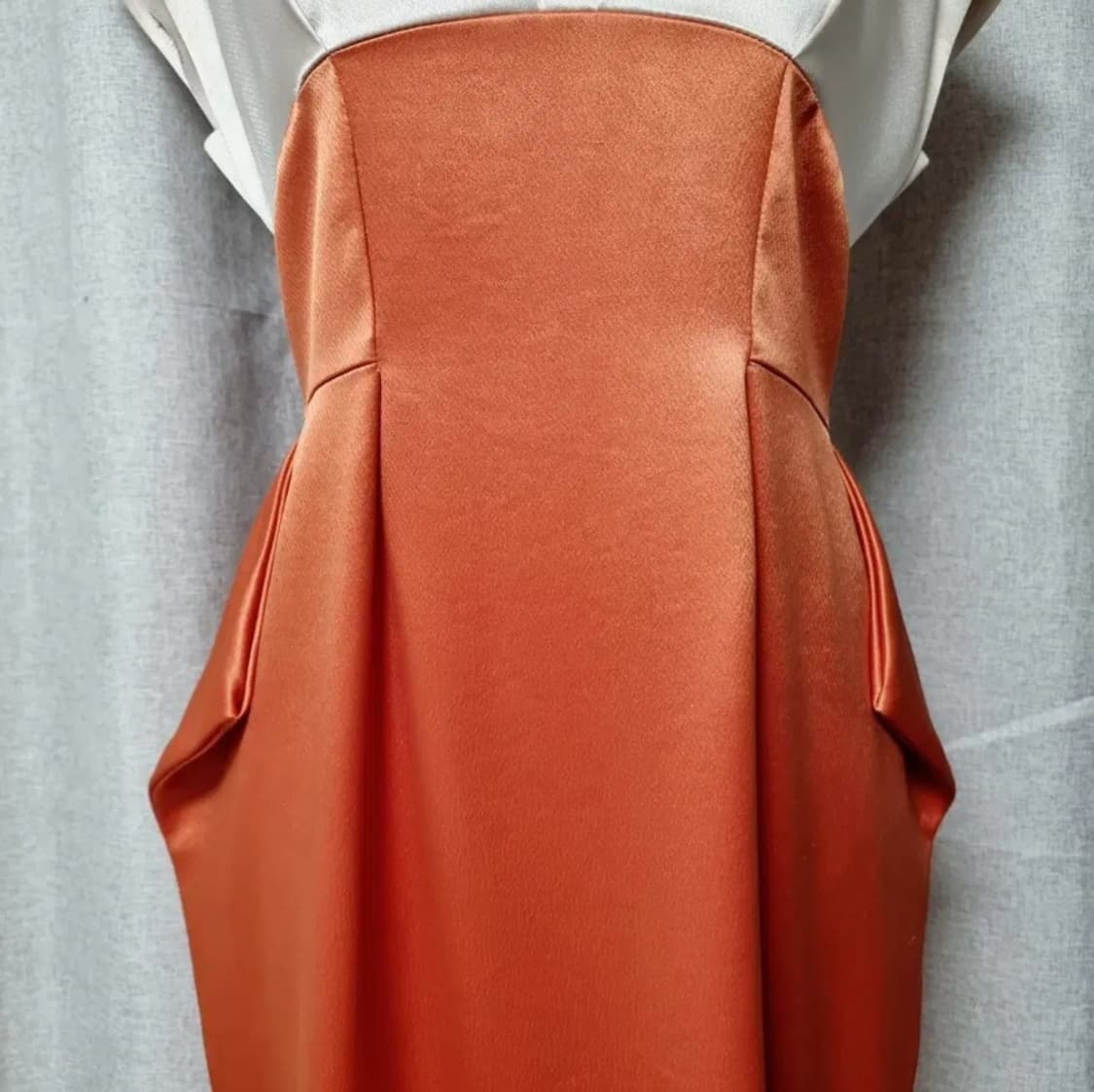 MINIMUM 미니멈 새틴 배색 고급 원피스 드레스 (55) 상품이미지4