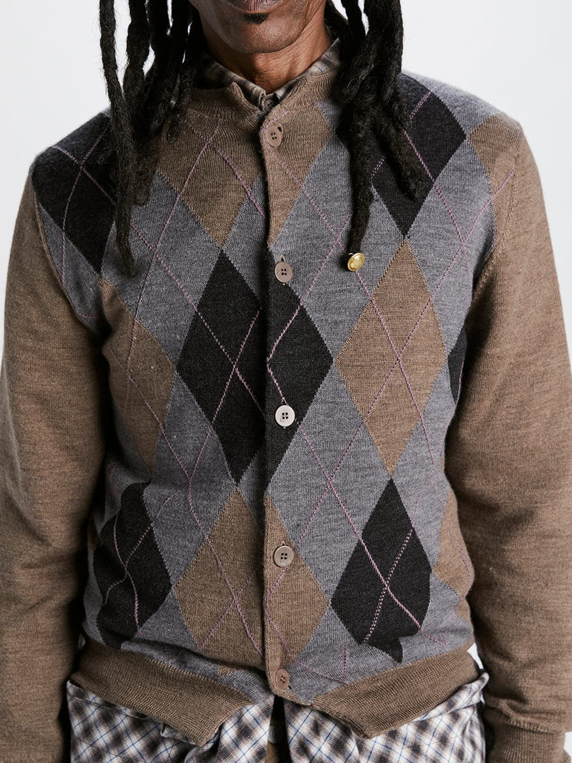 마리아노 아가일 가디건 상품이미지2