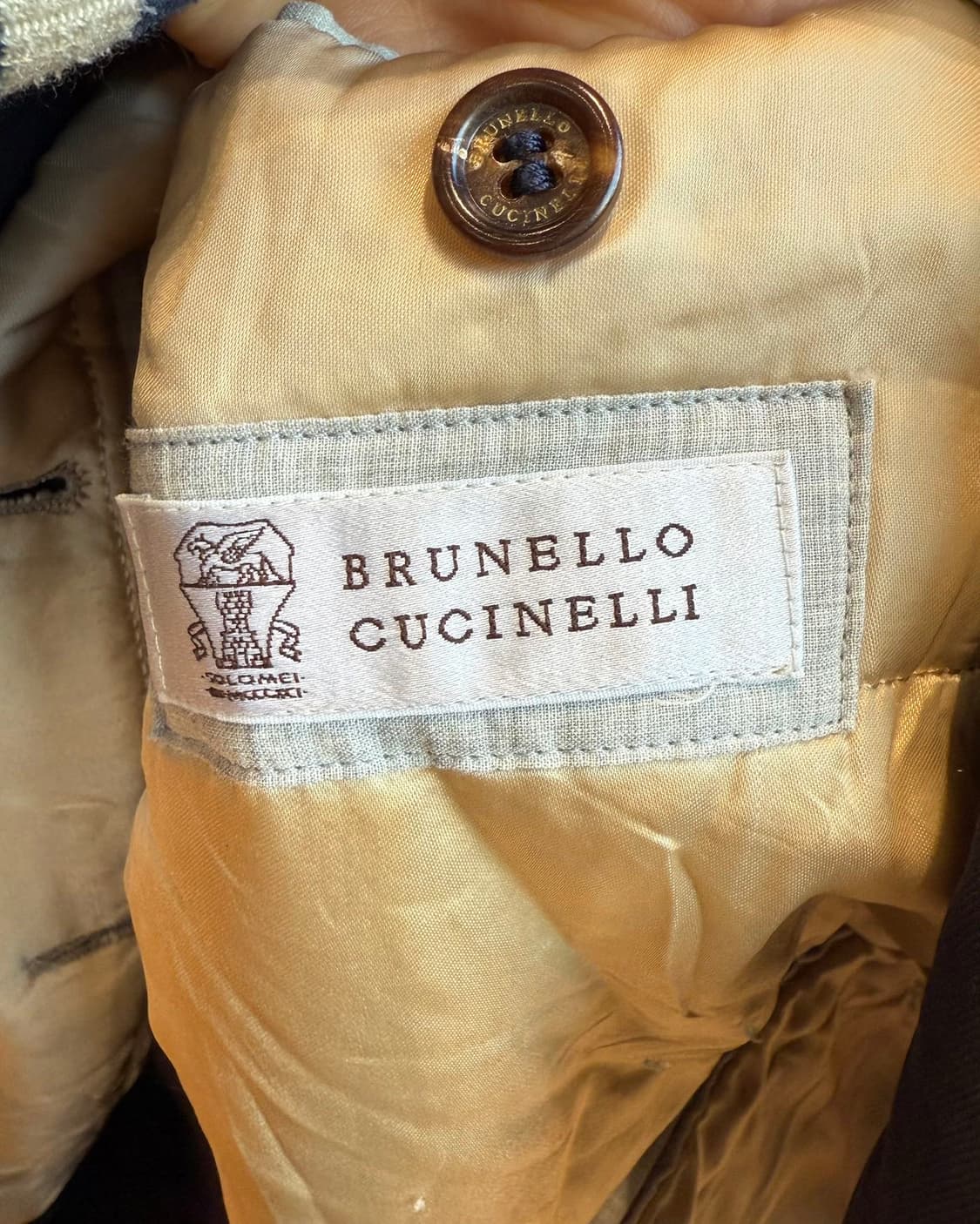 브루치노 쿠치넬리 네이비 폴리에스터 카라넥 자켓 상품이미지8