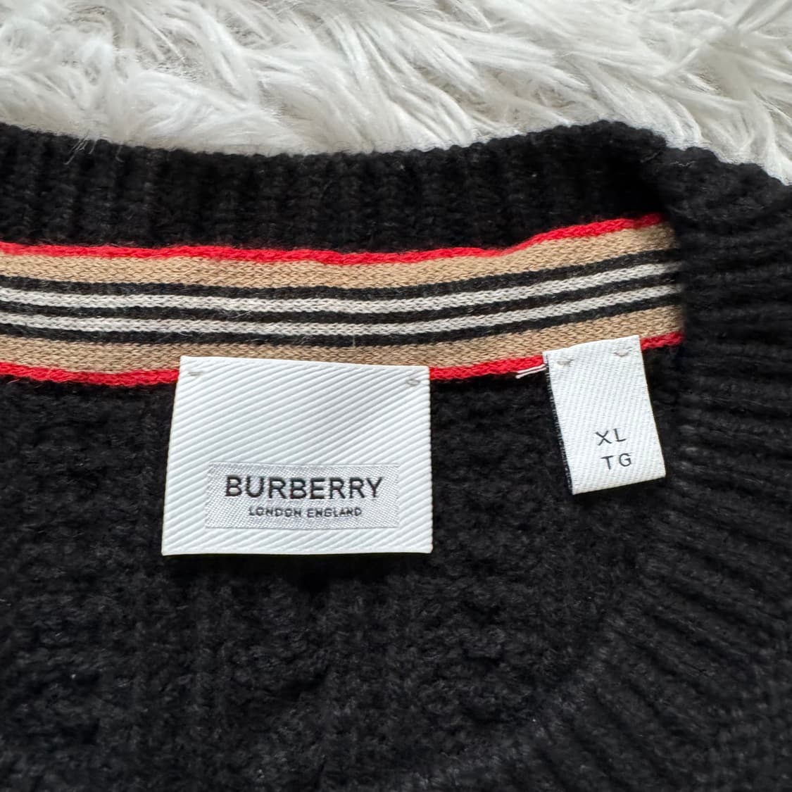 BURBERRY 일본빈티지 와플 니트 버버리니트 버버리 XXL 110 상품이미지4