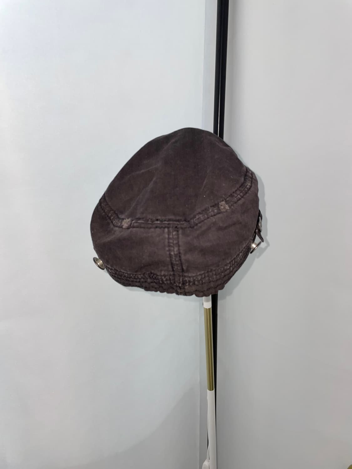 브라운 스타 패치 버튼 헌팅캡 상품이미지5