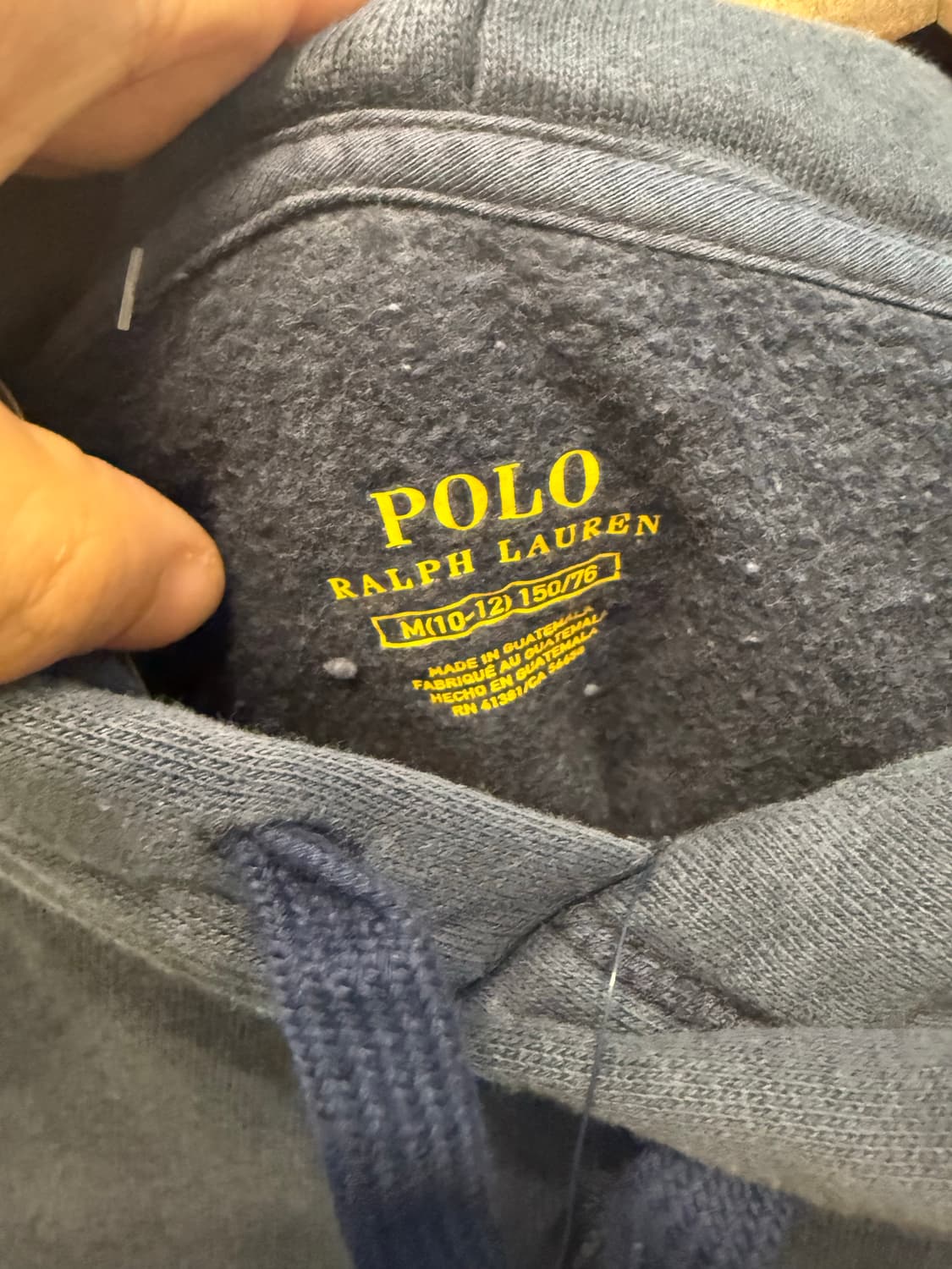 폴로 랄프로렌 새상품 네이비 후드티(미듐) 상품이미지3